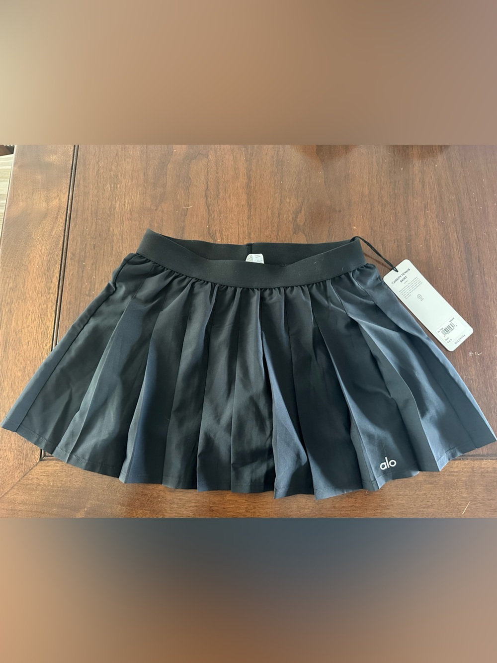 ALO Yoga Black Varsity Tennis Skirt - NWT